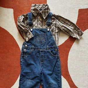 Vintage Harley Davidson - Children’s overalls & shirt